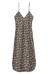 Nili Lotan Printed Short Cami Dress In Espresso Floral