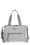 Dagne Dover Large Wade Diaper Tote In Heather Grey