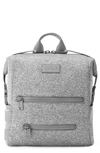 Dagne Dover Indi Medium Water Resistant Diaper Backpack In Heather Grey