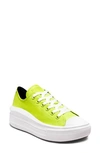 Converse Chuck Taylor® All Star® Move Low Top Platform Sneaker In Lime Twist/ White/ White