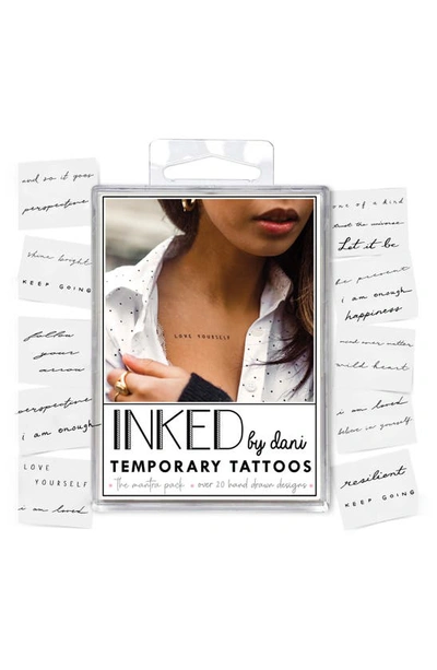 Inked By Dani Mantra Pack Temporary Tattoos