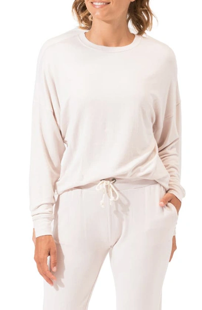 Threads 4 Thought Cathy Boyfriend Feather Fleece Sweatshirt In Marzipan