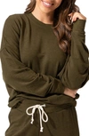 Threads 4 Thought Cathy Boyfriend Feather Fleece Sweatshirt In Heather Fortress