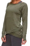 Threads 4 Thought Leanna Feather Fleece Tunic In Ranger Green