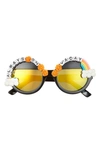 Rad + Refined Always On Vacay 50mm Round Polarized Sunglasses In Orange