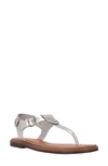 Tommy Hilfiger Women's Bennia Thong Sandals Women's Shoes In Silver