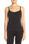 On Gossamer Reversible Stretch Cotton Camisole In Black