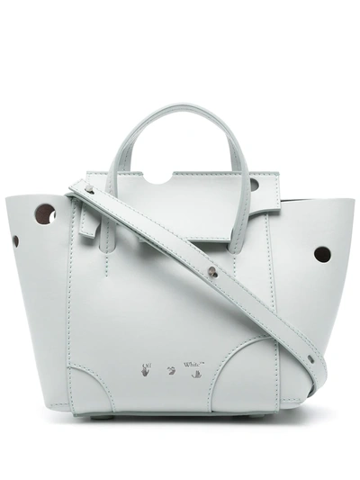 Off-white Burrow-32 Tote Bag In Blue