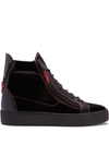 Giuseppe Zanotti Frankie High-top Sneakers In Black