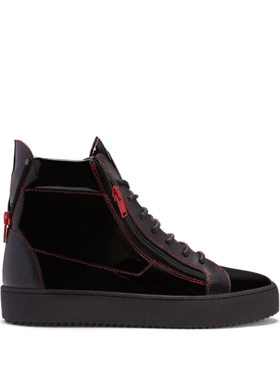 Giuseppe Zanotti Frankie High-top Sneakers In Black