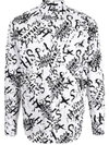 BLACK COMME DES GARÇONS SPLASH-PRINT SHIRT