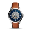 FOSSIL FOSSIL TOWNSMAN AUTOMATIC SKELETON BLUE DIAL MEN'S WATCH ME3154