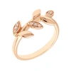 SOLE DU SOLEIL LILY COLLECTION WOMEN'S 18K RG PLATED FASHION RING SIZE 8