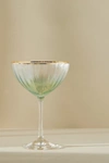 Anthropologie Waterfall Coupe Glasses, Set Of 4 By  In Mint Size S/4 Coupe