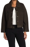 Patrizia Luca Oversized Jacket In Olive