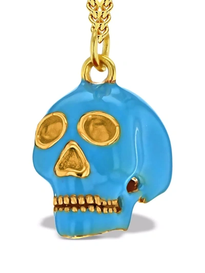 True Rocks Skull Pendant Necklace In Gold
