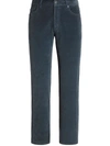 ERMENEGILDO ZEGNA CORDUROY STRAIGHT-LEG TROUSERS