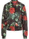 DOLCE & GABBANA QUILTED ROSE-PRINT JACKET
