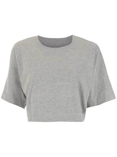 À La Garçonne 短袖短款t恤 In Grey