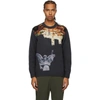 Undercover Patterned Intarsia-knit Wool Jumper In Grey Navy