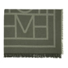 TOTÊME WOOL & CASHMERE MONOGRAM SCARF