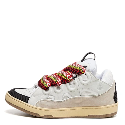 Lanvin Statement-laces Low-top Sneakers In White