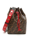 FENDI BROWN / BLACK LADIES FF MON TRESOR BAG