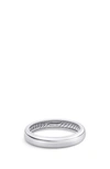 David Yurman Men's Streamline Thin Gray Titanium Band Ring In Titanium