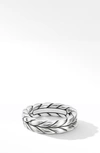 David Yurman The Chevron Station Sterling Silver Ring