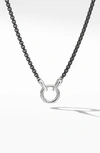 David Yurman Charm Necklace In Silver