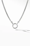David Yurman Men's Silver Charm Necklace, 24"l In Silver