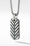David Yurman The Streamline Collection Sterling Silver Tag Enhancer Pendant In Silver