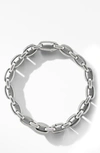 David Yurman Sterling Silver Deco Beveled Link Bracelet (7.5mm) In Silver