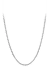 David Yurman Large Box Chain Necklace In Silver