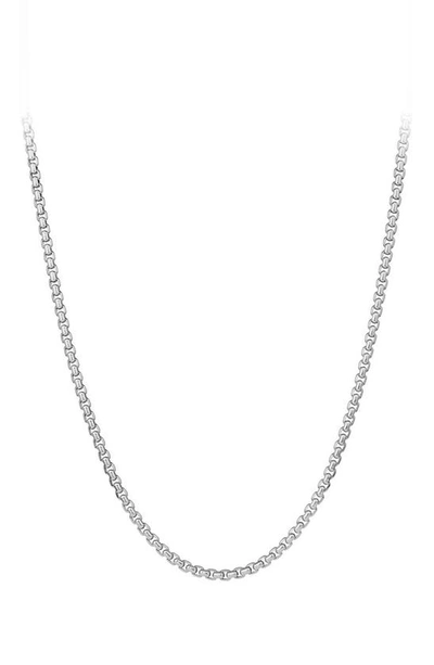 David Yurman Large Box Chain Necklace In Ss