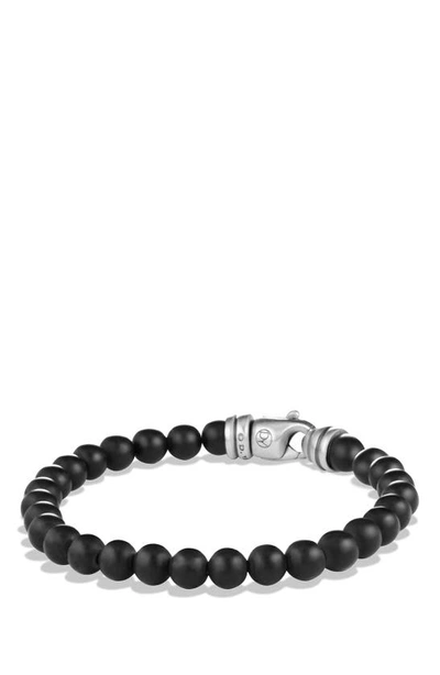 David Yurman Spiritual Beads Bracelet In Black Onyx