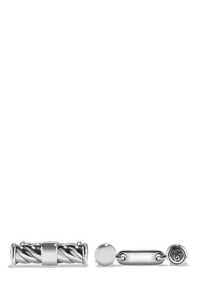 David Yurman Cable Collection Classic Sterling Silver Cuff Links