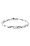 David Yurman Spiritual Beads Sterling Silver Cushion Bracelet In Silver