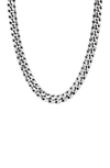 David Yurman Sterling Silver Curb Chain Necklace In Silver