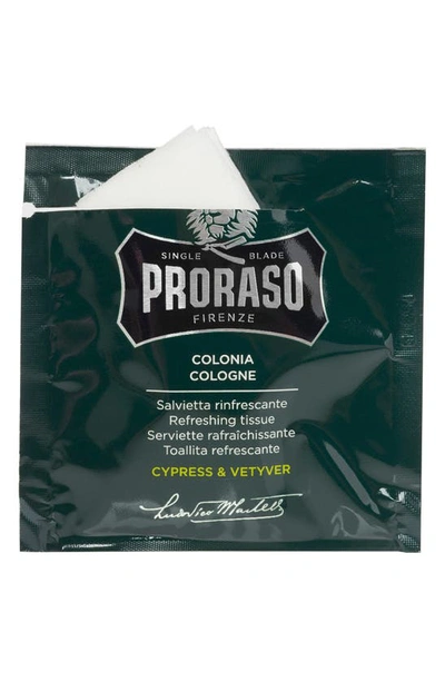 Proraso Refreshing Tissues - Cypress And Vetyver (pack Of 6)