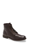 Frye 'tyler' Plain Toe Boot In Dark Brown