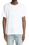 Acne Studios White Nash Optic Face T-shirt In Cotton In Slim Fit T-shirt