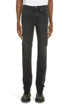 Acne Studios North Stay Black Straight Fit Jeans In Used Black
