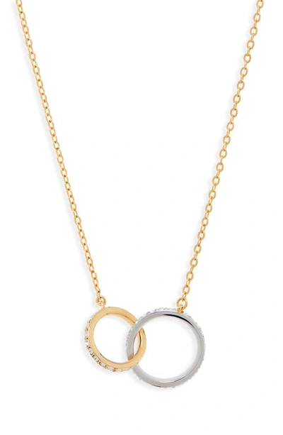 Nordstrom Infinity Link Short Necklace In Clear- Goldilver