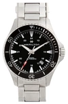 Hamilton Khaki Automatic Bracelet Watch, 40mm In Silver/ Black/ Silver