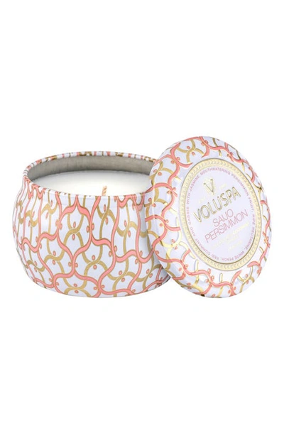 Voluspa Saijo Persimmon Mini Tin Candle