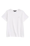 Acne Studios Kids' Mini Nash Face Patch T-shirt In Optic White