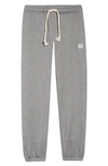 Acne Studios Mini Fairview Face Cotton Sweatpants In Light Grey Melange