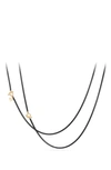 DAVID YURMAN DY BEL AIRE CHAIN NECKLACE WITH 14K GOLD ACCENTS,N13302 L4BLK41