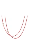 David Yurman Dy Bel Aire Chain Necklace With 14k Gold Accents In Coral